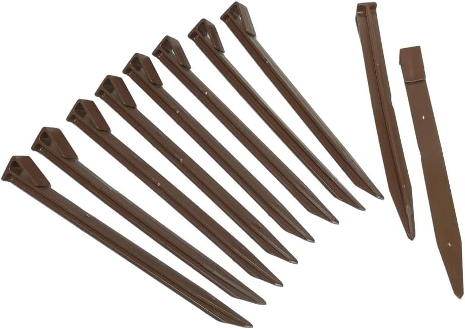 10 Pack Terrace Board Stakes, Brown