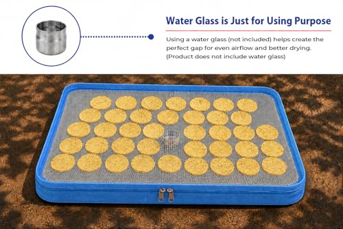 Image of Foldable Solar Food Drying Bag with Zipper Cover | Breathable Sun Dryer for Papad, Chips, Fruits, Vegetables & Herbs | Dustproof for Balcony, Terrace & Window Use | 2 Year Warranty(blue,4 Ft X2 Ft)