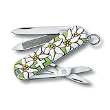 Victorinox Swiss Army Classic Pocket Knife, Lime Green Edelweiss