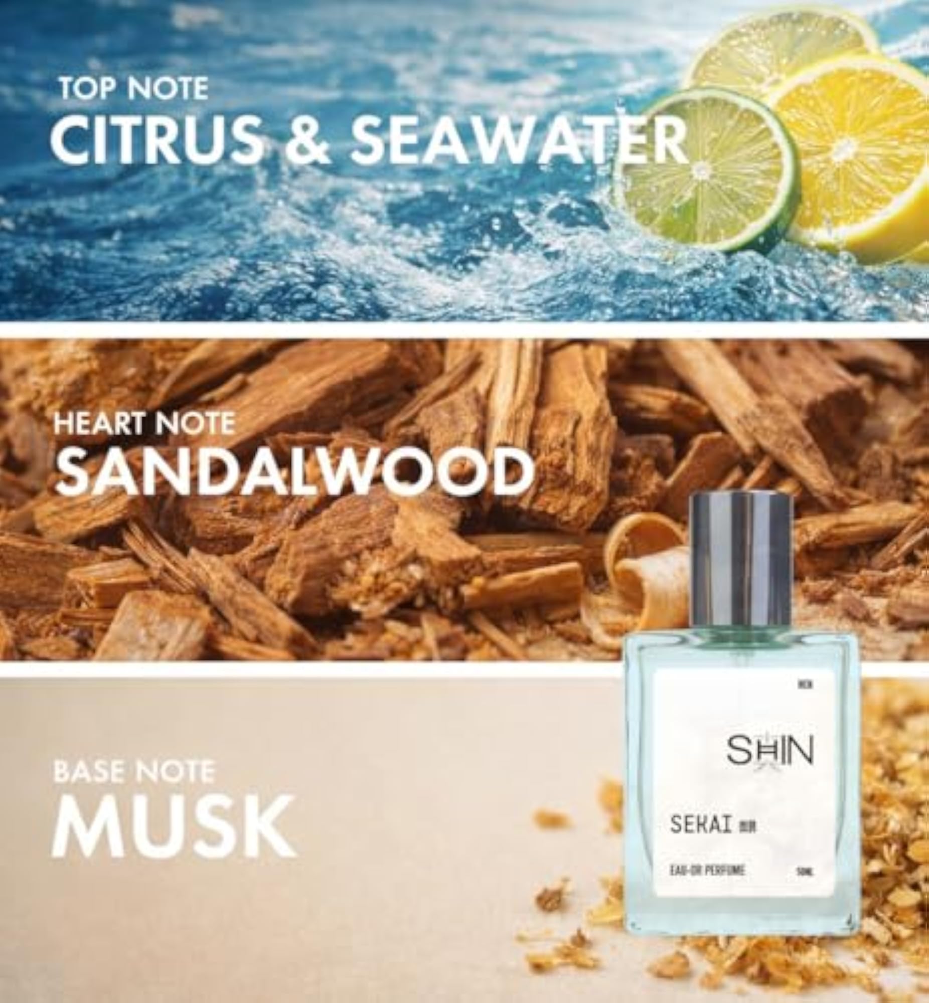 Sekai Luxury Man Eau de Parfum, Long Lasting Fragrance