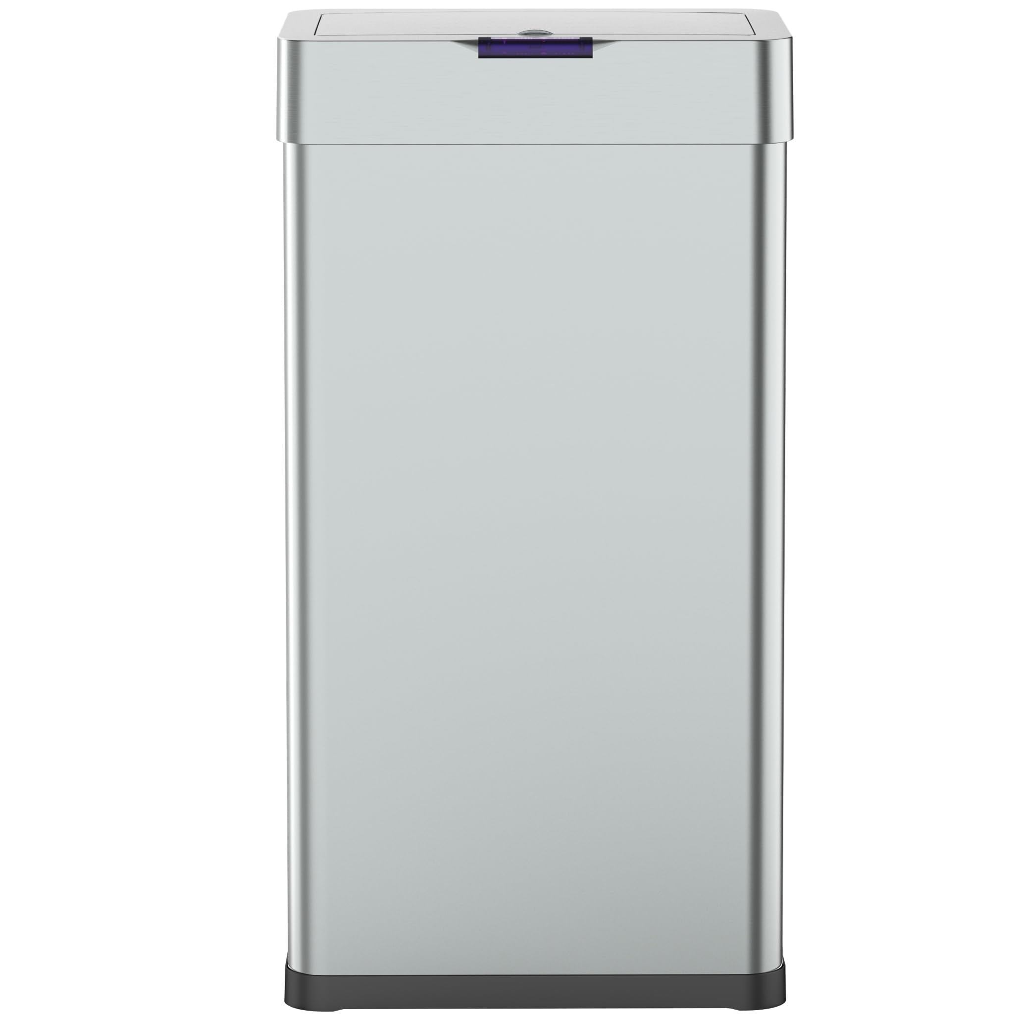 KITCHEN MOVE DAYTONA - Papelera de cocina automática de diseño de 90 L, acero inoxidable con flejado