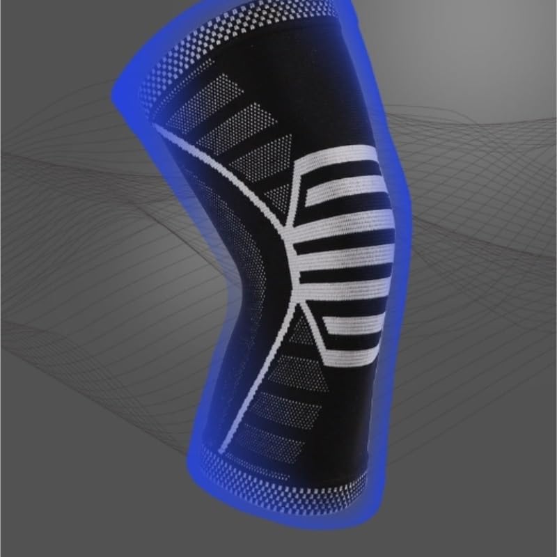 Exercise, protection Sports Woven Knee Pads for Men Women Outdoor Nylon Knee Pads Breathable Protective Gear for Fitness, cycling, running, playing football(Medium)
