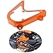 Couvercle de Pignon Avant de Moto Transparent Protecteur de Chaîne Ornements de Carénage en Aluminium pour 790 Duke 2018-2020 pour 890 Duke R 2020 (Orange)
