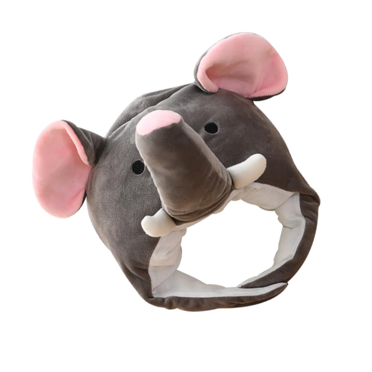 Sombrero para Fiesta Diseño de Elefante en Felpa y Algodón Pp, Práctico y Decorativo para Carnaval y Actuaciones de Baile
