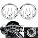 XMMT Chrome Flames Speaker Griglie Accent Trim Cover per Harley Touring Electra Street Glide Road King & Trike 1996-2013