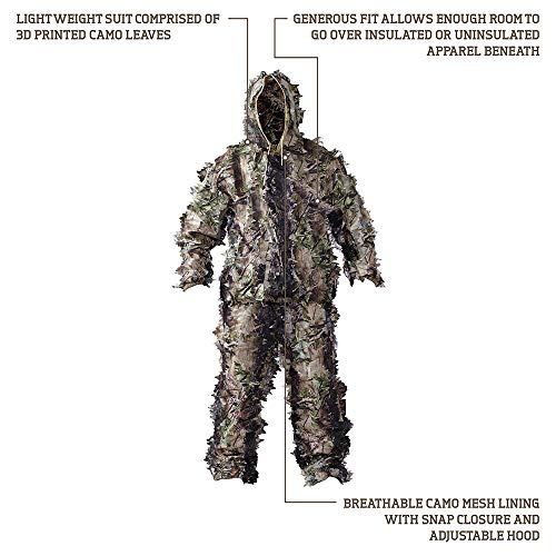 HOT SHOT Men's 3-D Leafy 2-pc Suit, Woodland Camo, X-Large/XX-Large