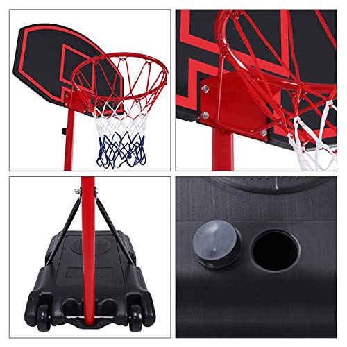 Thxbye Best Gift Portable Removable Adjustable Teenager Basketball Rack Basketball Net 7. Adjustable Height: 1.6m~2.18m(Basket to Ground Level)