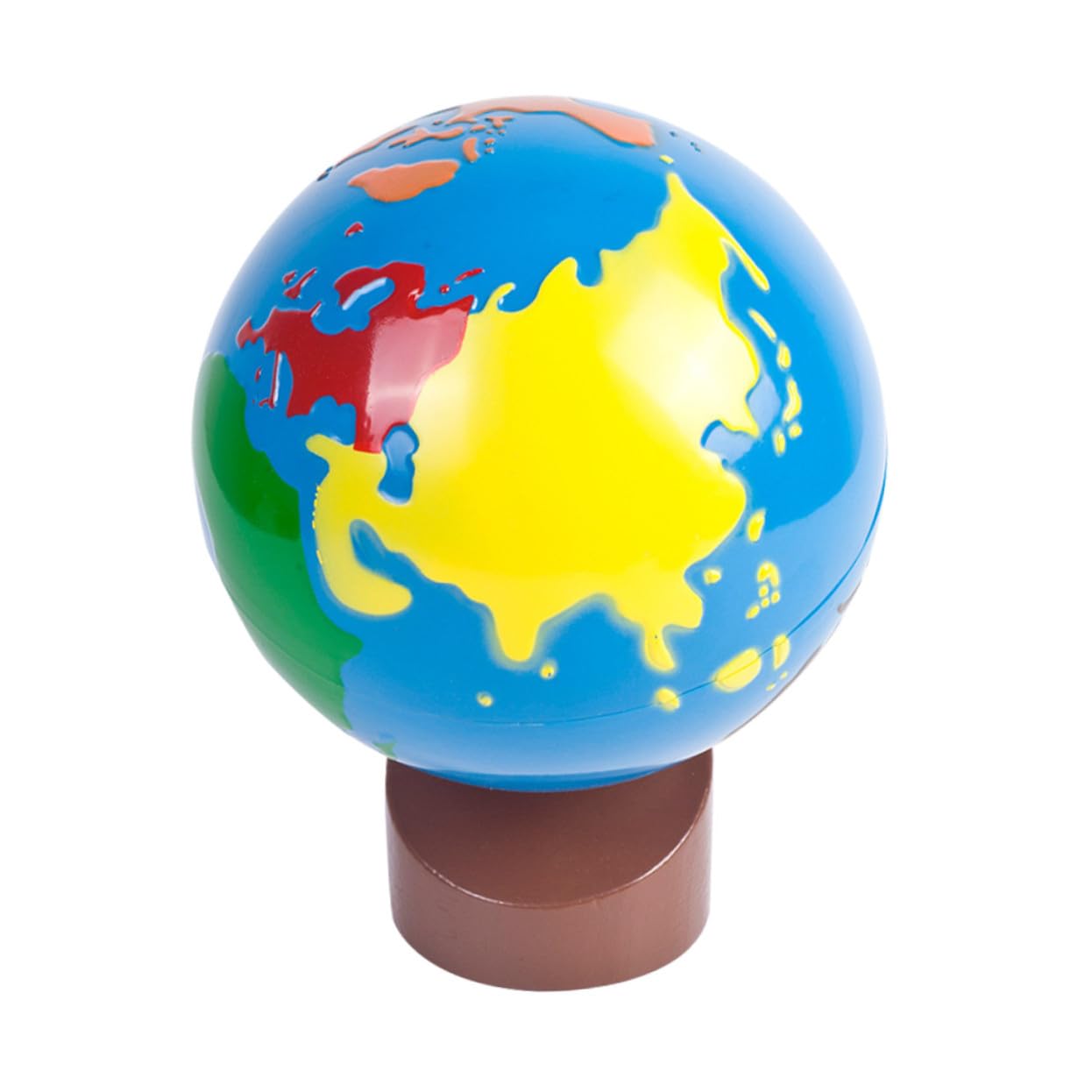 UKCOCO Globe Protection Éducatif et Filles pour Terrestre Garçon Base en Bois et Peinture à l'eau des Yeux et Décoration pour L'éveil et L'apprentissage