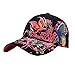 Produktbild ZYHstore Damen Frauen modische Vintage Einstellbar Schmetterling und Blumen Stickerei Baumwolle Baseballmütze Outdoor Freizeit Baseball Kappe Hysteresen Sonnenhut Sun Hut Hüte