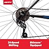 Huffy Stone Mountain Mens 26 Inch Mountain Bike, Matte Black Frame, 21-Speed Shimano Twist Shifting, Front Suspension, Comfort Saddle | 20"/24"/26" Sizes, 6-21 Speeds, Dual Suspension Available | #1