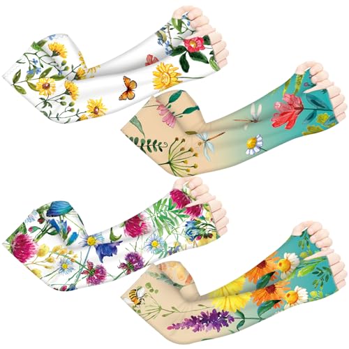 YUNVI Gardening Sleeves Farm Sun Protection Cooling Arm Sleeves to Cover Arm for Women