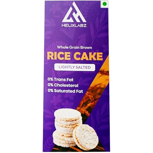 Helixlabz Whole Grain Brown Rice Cakes Pack of 15