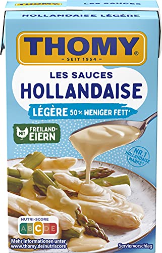 THOMY Les Sauces Hollandaise Légère leichte helle Sauce ideal zu Spargel Gemüse Fisch und Kartoffeln 250ml 1er Pack (1 x 250ml)