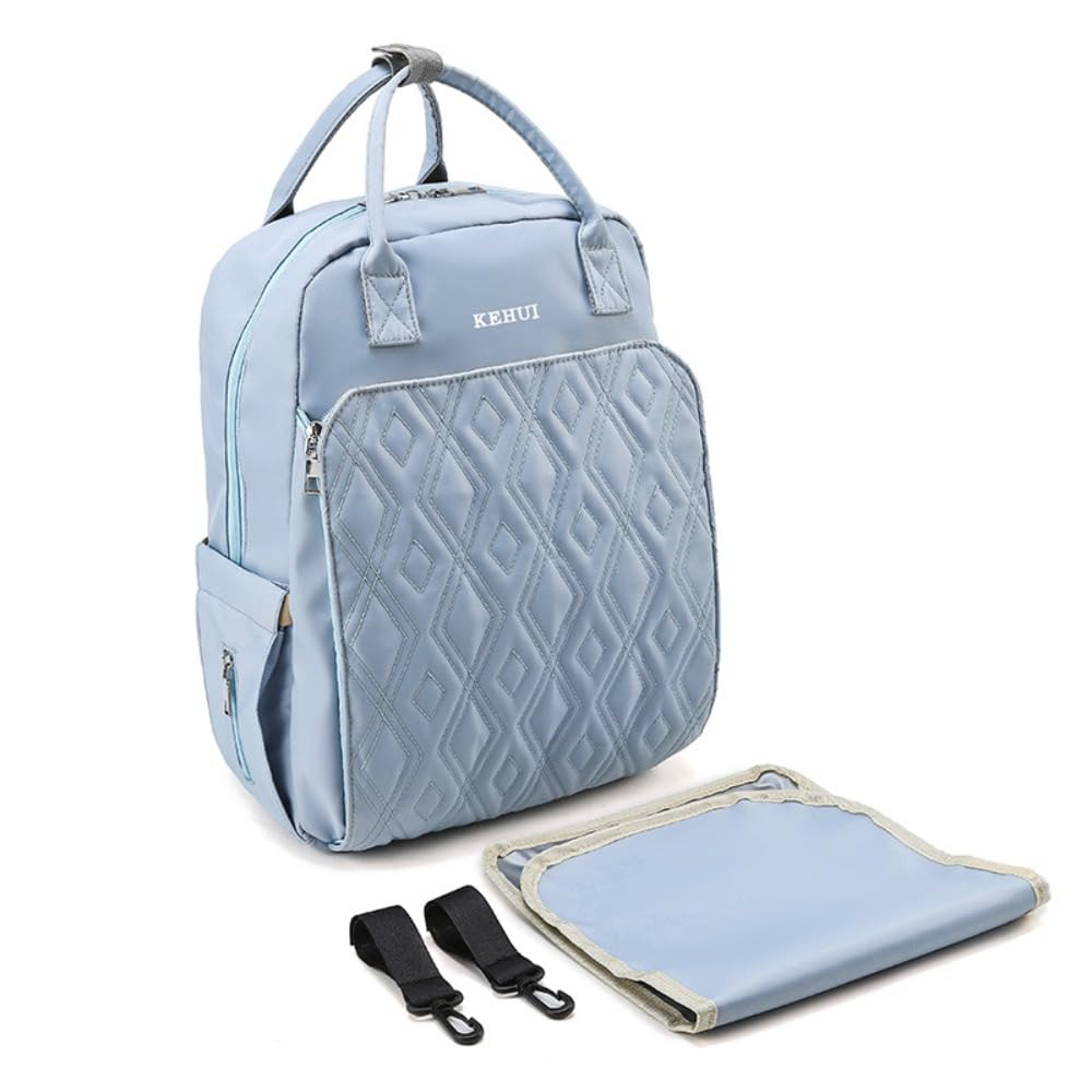 Multi funzionale Oxford Panno Mummia Borsa Semplice Multi-tasca Mummia Borsa Zaino Passeggino Accessori, Blu