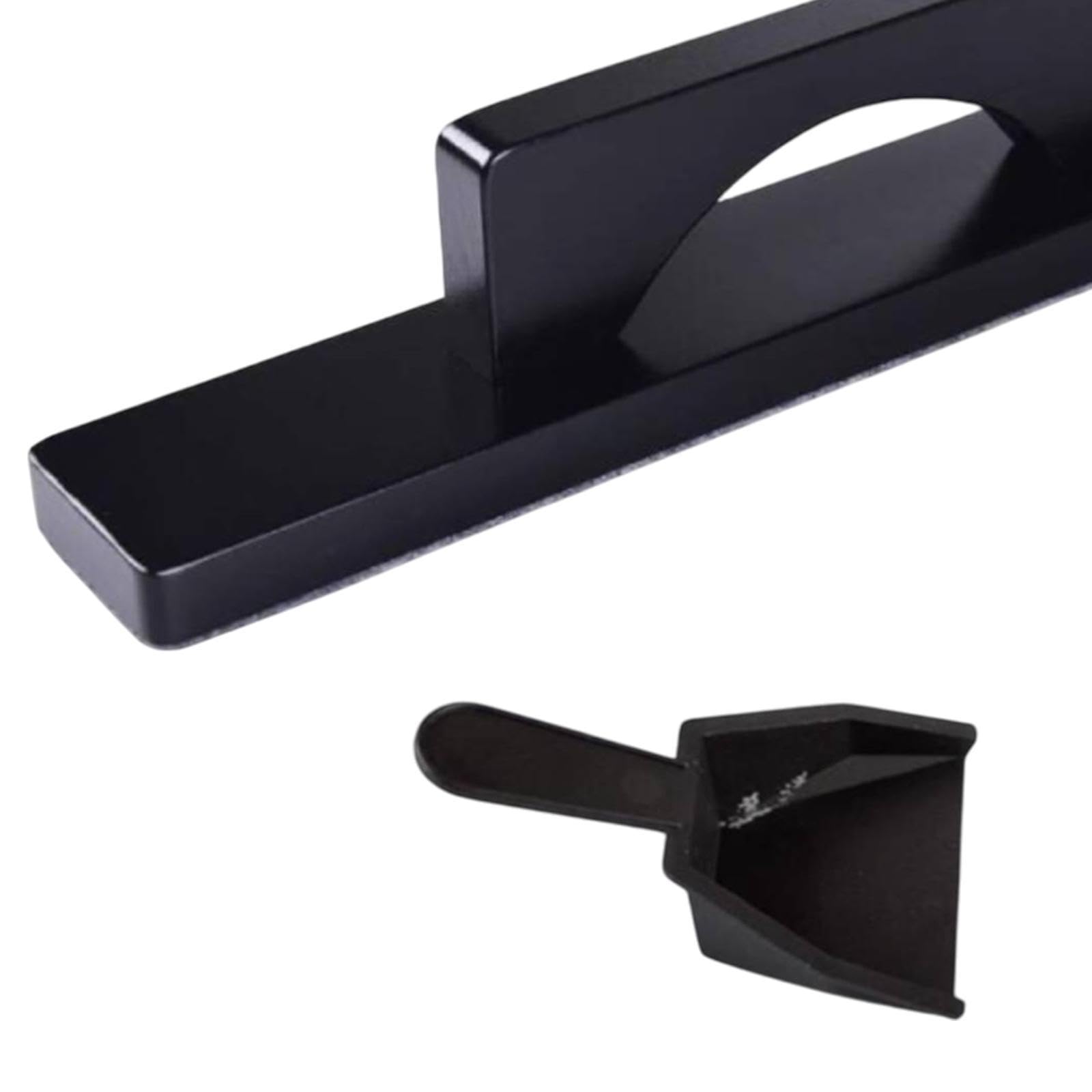 Spazzola Portatile per La Manutenzione del Tavolo da Shuffleboard, Nero