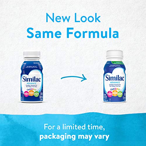 Similac Advance Infant Formula with Iron, Baby Formula, Ready to Feed, 8 fl oz (Pack of 24)