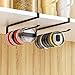Quehun 2 PCS Tumbler Lid Organizers, Ample Lid Capacity Up to 30 Lids, No Adhesive No Drill Yeti Lid Organizer Holder Inside Cabinet, Space-Saving Stanley Tumbler Cup Lid Holder Organizer for Kitchen