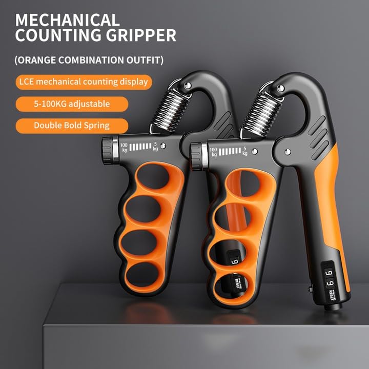 XYNO Adjustable Electronic Hand Grip Strengthener - 5-100kg, Professional Arm & Grip Trainer for Improved Hand Strength, Fitness & Endurance" 4