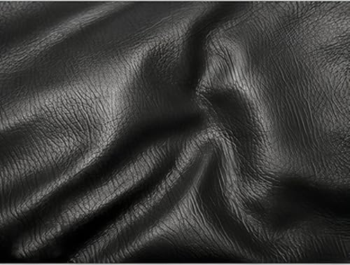 Image of Leather Retail Men Black Faux Leather Biker Jacket with Zipper Pockets