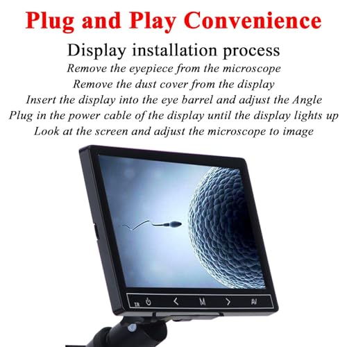 Image of 7 inch 12MP LCD Screen for Trinocular Microscope 23.2mm Mounting Size