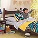 KidKraft Wooden Addison Modern Twin Sized Bed for Children - Espresso, Gift for Ages 4+