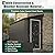 YOPTO 4×8 FT Outdoor Metal Storage Shed,Heavy-Duty Lean to Storage Shed with Floor Base,Garden Tool Metal Storage House W/Lockable Door and 2 Air Vents,Weather Resistant,for Backyard,Patio,Lawn,Black