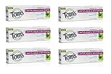 Tom's of Maine Antiplaque Plus Whitening Gel, Spearmint, 4.7 Ounce (Pack of 6)