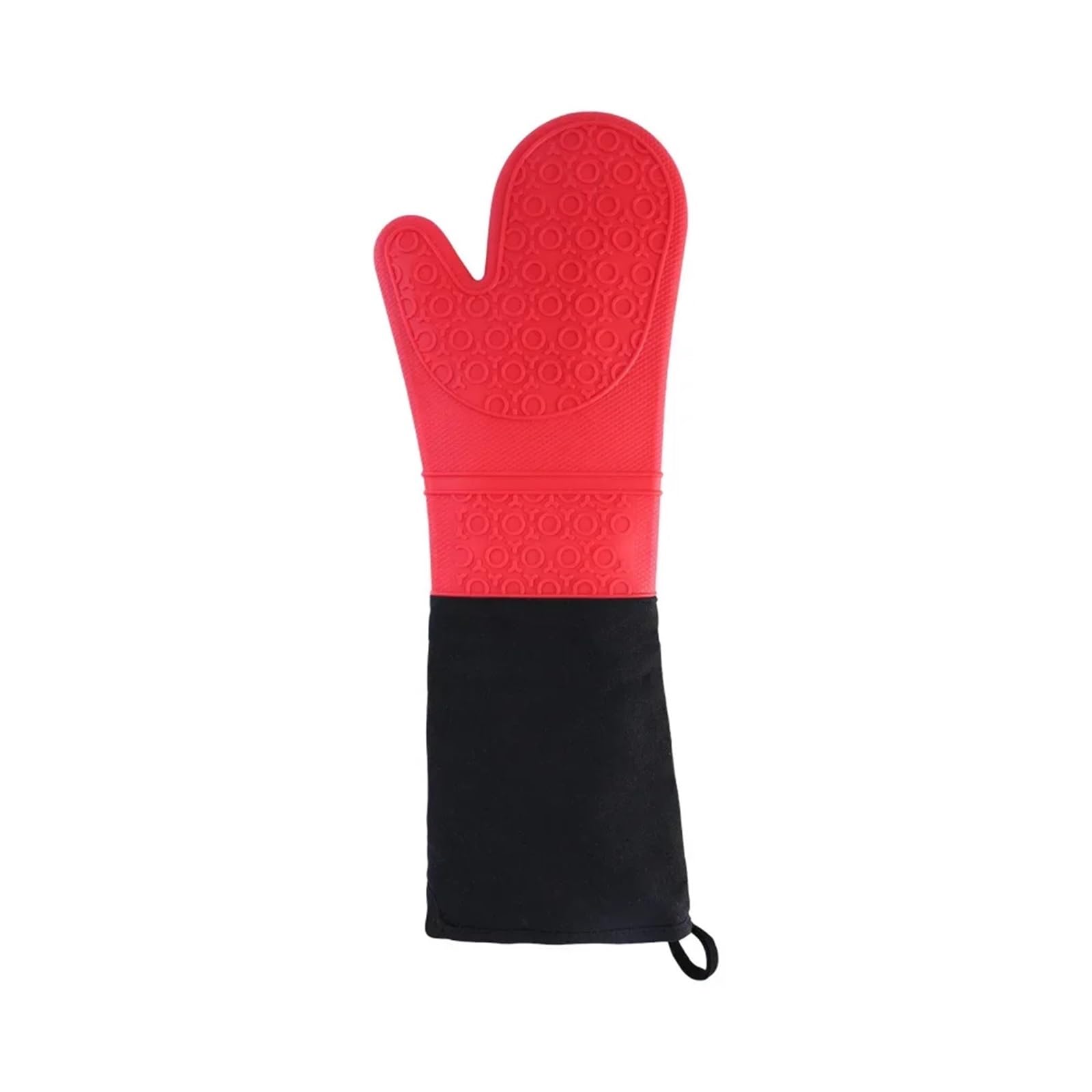 Extended Silicone Oven Mitts For Baking(1Pcs Red)