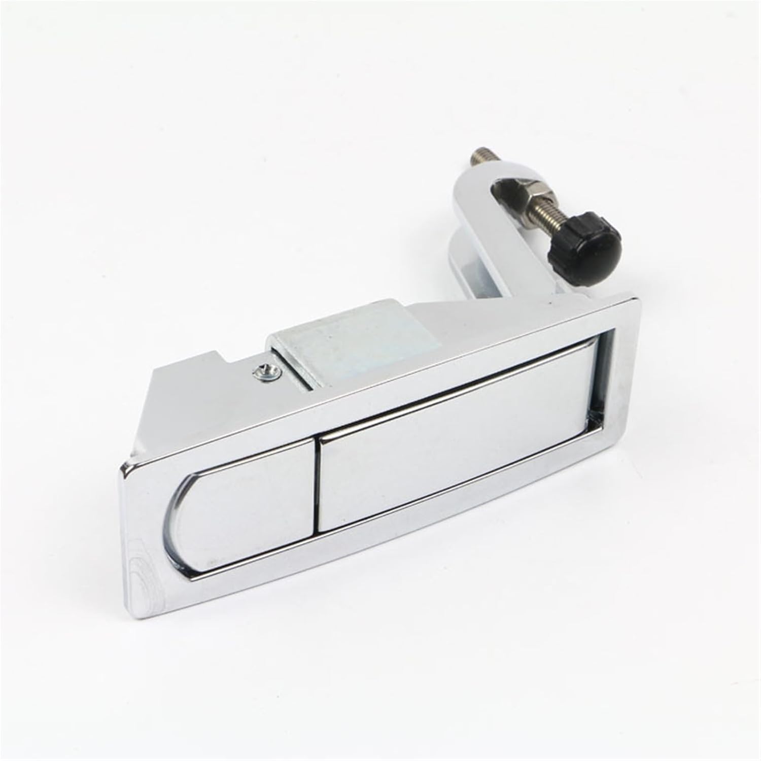 Panel Lock Ms606 Electric Equipment Push Button Compression Trigger Flush Latch 1Pcs(MS606 Silver Without Key)