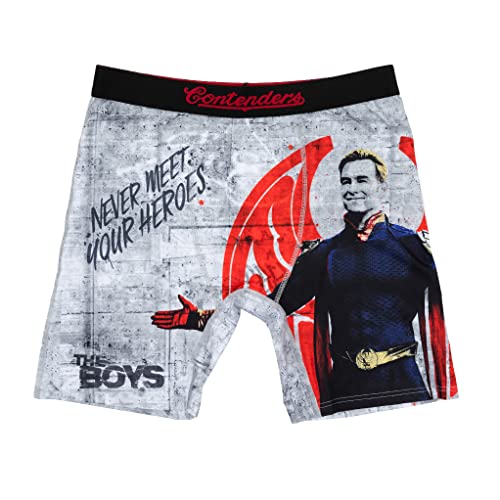 Contenders x The Boys Never Meet Your Heroes Briefs - Ultra-Soft Stretch Underwear for Men No Ride-Ups Breathable For All-Day Wear