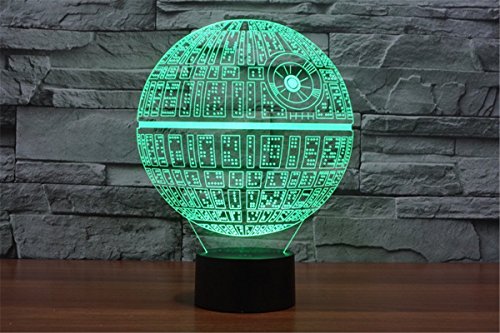 3D Illusion Platform Night Lighting Touch Botton 7 Color Change Decor LED Lamp