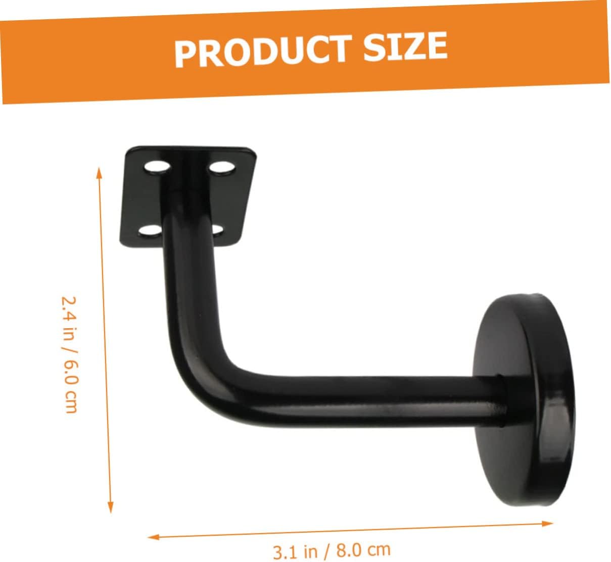 6pcs Modern Stair Handrail Bracket Stainless Steel Handrail Brackets for Outdoor Stairs Grab Bars Fire Corridors