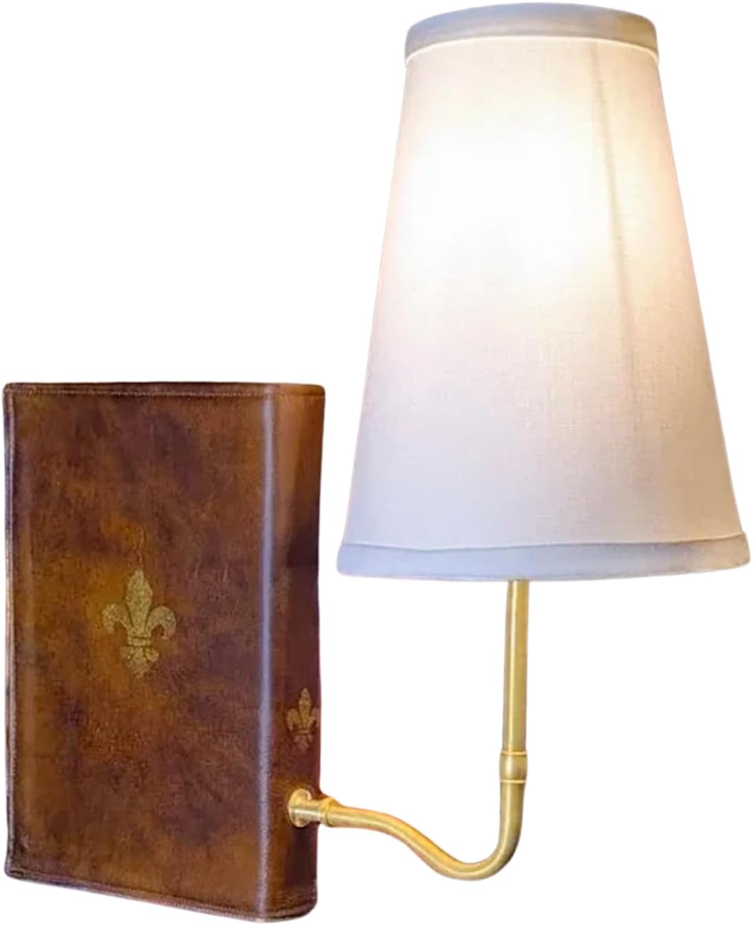 The Classic Literary Lamp Vintage Book Design Table Lamp with Linen Shade, Perfect for Home Office, Library, and Study Decor