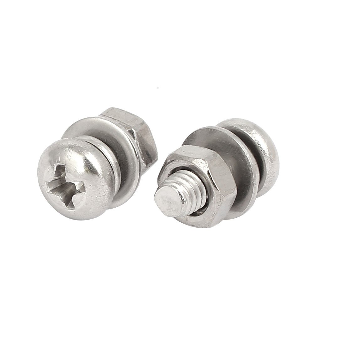 Lot De 40 Vis M4x10mm Inox 304 Tête Phillips Avec écrous Et Rondelles – Uxcell