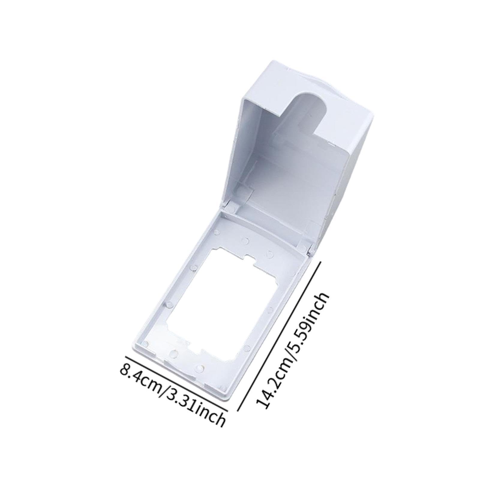 6x Cubierta de Enchufe Tapa Impermeable Caja Protectora de Pared Panel con Estructura Sellada para Uso en Baños Y Húmedas