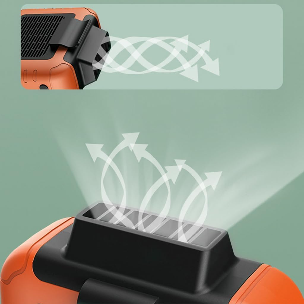 Portable Waist Fan 6000mAh USB Rechargeable Fan for Outdoor Activities Kids and Audlts