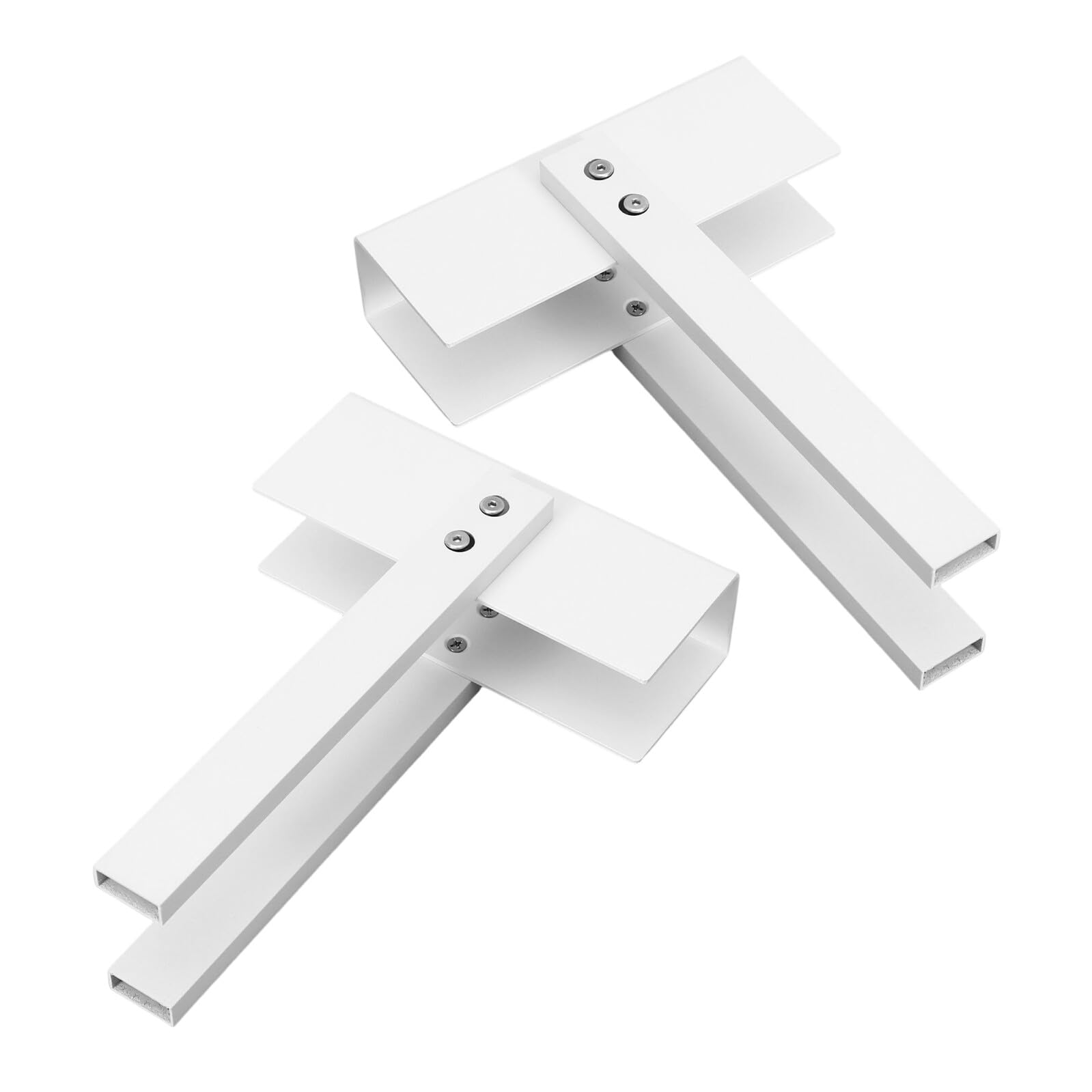 Cerradura de Puerta Plegable de Acero Inoxidable, 2 Piezas, Color Blanco