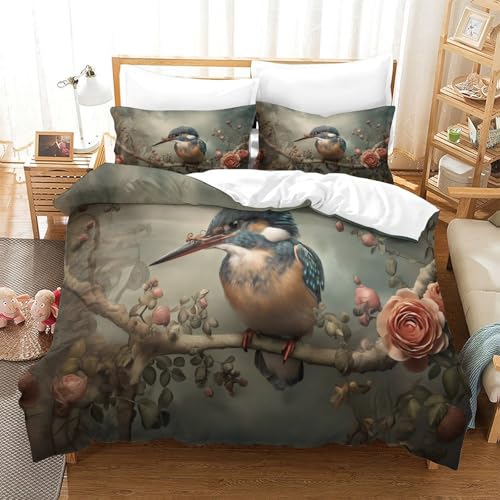 Parure de lit Kangaroo Beach microfibre respirante housse de couette effet 3D - 3