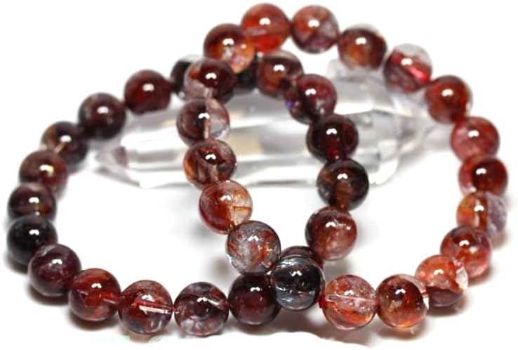 ブレスレット ブラッドオーラクォーツ (5A) (レインボー付) (約11～11.5mm) (ケース付)【石流通センター】 天然石