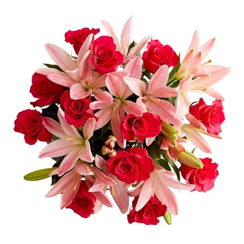 1800 Flowers - Magnificent Pink Rose & Asiatic Lily (Bouquet