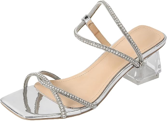 Dikke Sandalen Dikke Hak Slippers Voor Vrouwen,Dames Blokhak Open Teen  Vierkante Teen Hoge Hakken Midden Hak Slippers : Amazon.nl: Kleding,  schoenen \u0026 sieraden
