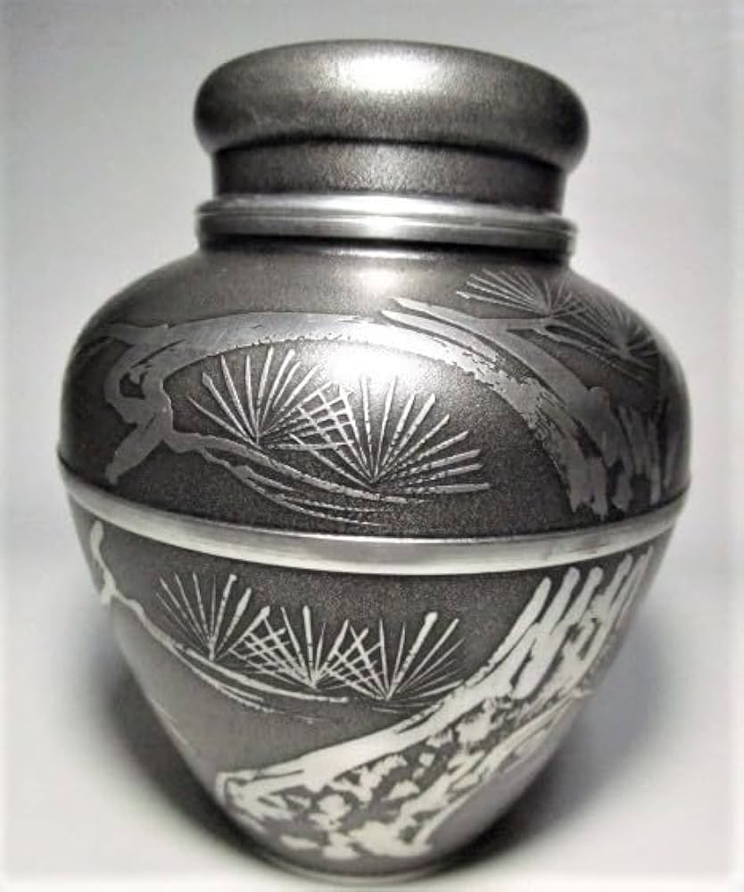 乾茂號造 錫製 茶壺 茶筒 茶入 茶器 煎茶道具 茶道具 Amazon.co.jp: