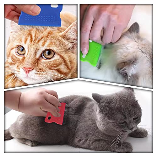 6 Pcs Pet Flea Combs, Dog Cat Combs, Hair Removal Massaging Shell Combs, Pet Combs For Removal Dandruff, Hair Stain(Random Colour) #TOP2