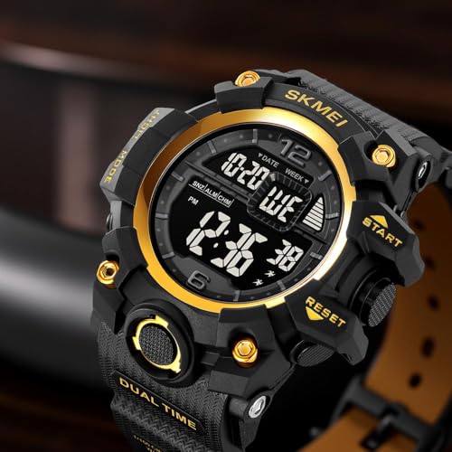 Image of SKMEI Watch for Men 50M Waterproof El Light Countdown Sports Watch Men's Fashion Casual Digital Watch 2245