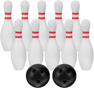 SToddmomy Plastic Bowling Set for Kids, 1 set Indoor & Outdoor Garden Games, Children's Activity Toys for Hand-Eye Coordination, Fun Family Play Gift for Ages 3+, 22cm