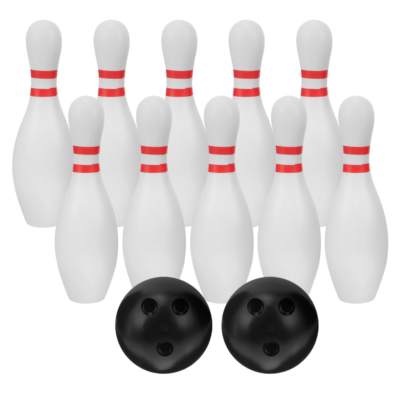 Toddmomy 1 Set Bowling Plastic Bowling for Indoor Outdoor Fun Includes Pins Balls Non Deformable Design Parent Activity for Ages,7 * 22cm