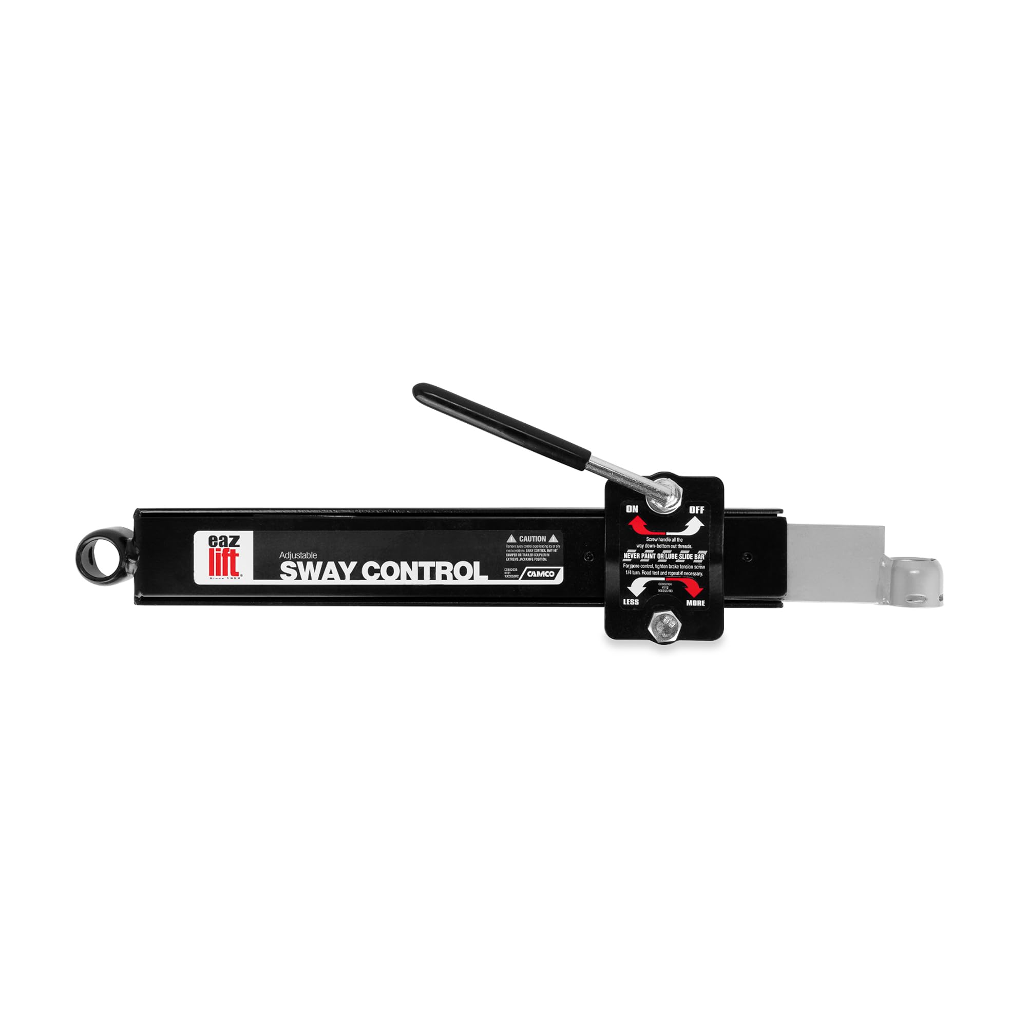 Camco Eaz-Lift Camper/RV Adjustable Sway Control | Features On/Off Control & Double Friction Pads Provide Constant Sway Reduction | Attaches & Detaches Quickly for RV Storage and Organization (48380)