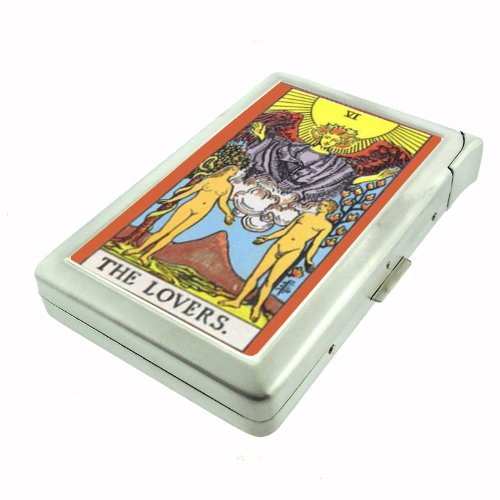 Amazon.com: The Lovers Tarot Card Double-Sided Cigarette Case with