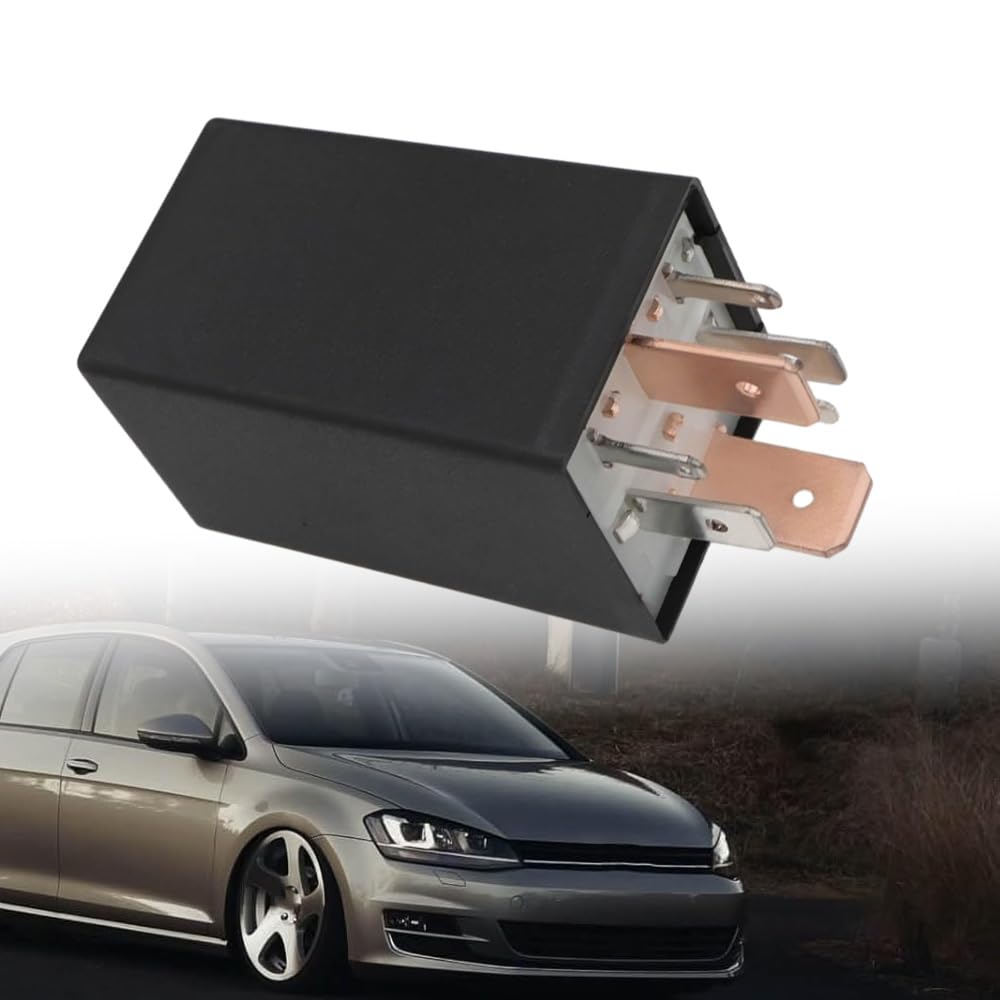 Modulo di controllo del relè della candela di preriscaldamento per auto Kacepar compatibile con VW Golf Jetta II 1989-1991 III Variant Vento 1993-1997 Nero 191911261C 191911261A