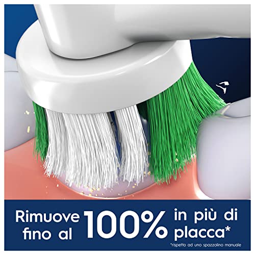 Oral-B Precision Clean Testine Spazzolino Elettrico, Confezione da 5 Testine di Ricambio, 3 Tipi di Setole per una Pulizia Precisa e Sbiancante, Indicatore di Utilizzo della Testina - Immagine 2